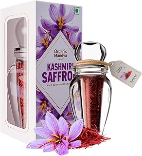 Organic Mandya Premium Kashmiri Saffron/Kesar/Kumkumapuvvu 1 GM | 100% Pure & Natural | A+ Grade - Image 1