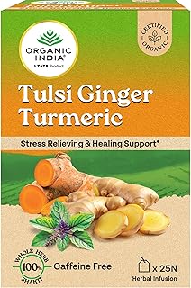 Organic India Tulsi Ginger Turmeric Infusion 25 Bags